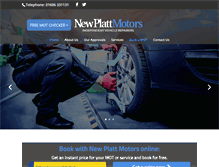 Tablet Screenshot of newplattmotors.com